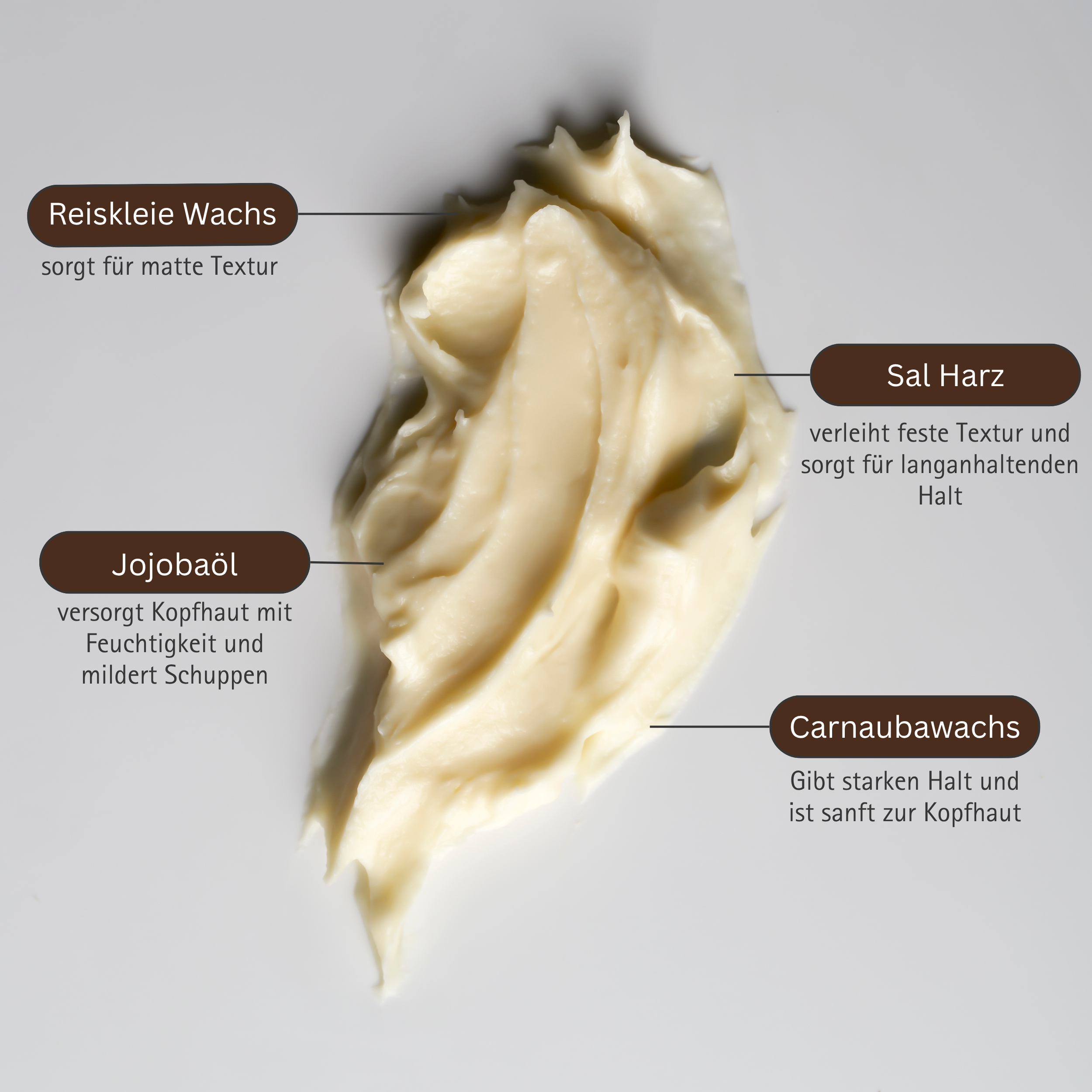 Natürliche Mattpaste