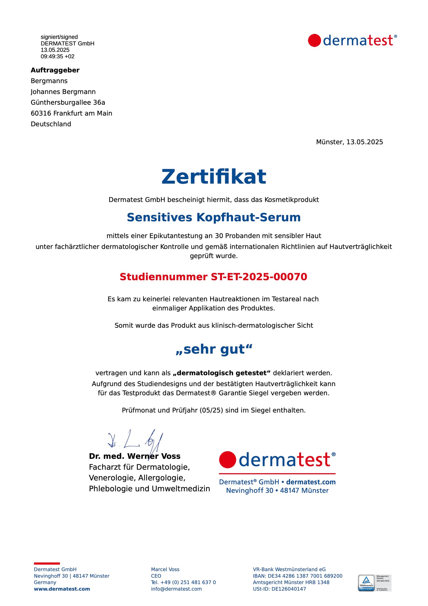 Sensitives Kopfhaut-Serum